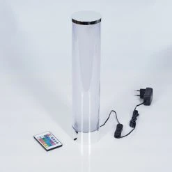 Hofstein Hatara Tischleuchte LED Chrom, 1-flammig, Fernbedienung, Farbwechsler 18 Hofstein Hatara Tischleuchte LED Chrom, 1-flammig, Fernbedienung, Farbwechsler -Günstiges Tischlampen Geschäft hatara tischleuchte h3394984 4