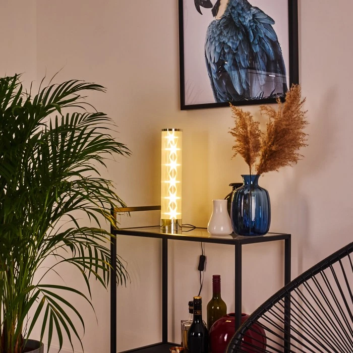 Hofstein Hatara Tischleuchte LED Chrom, 1-flammig, Fernbedienung, Farbwechsler 9 Hofstein Hatara Tischleuchte LED Chrom, 1-flammig, Fernbedienung, Farbwechsler – Bild 7