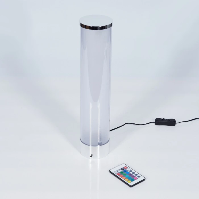 Hofstein Hatara Tischleuchte LED Chrom, 1-flammig, Fernbedienung, Farbwechsler 10 Hofstein Hatara Tischleuchte LED Chrom, 1-flammig, Fernbedienung, Farbwechsler – Bild 8