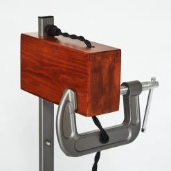 Hofstein Hautahi Tischleuchte Grau, Holz dunkel, 1-flammig -Günstiges Tischlampen Geschäft hautahi tischleuchte h3401859 2