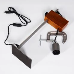 Hofstein Hautahi Tischleuchte Grau, Holz dunkel, 1-flammig -Günstiges Tischlampen Geschäft hautahi tischleuchte h3401859 4