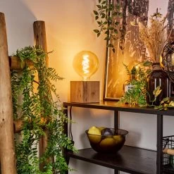 Hofstein Heimola Tischleuchte Braun, Holzoptik, 1-flammig 22 Hofstein Heimola Tischleuchte Braun, Holzoptik, 1-flammig -Günstiges Tischlampen Geschäft heimola tischleuchte h3597439 8