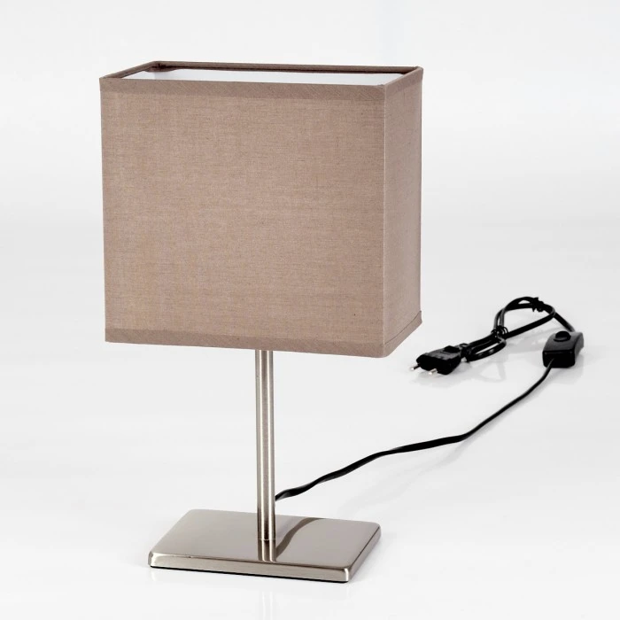 Hofstein Heinikka Tischleuchte Nickel-Matt, 1-flammig 7 Hofstein Heinikka Tischleuchte Nickel-Matt, 1-flammig – Bild 5