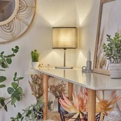 Hofstein Heinikka Tischleuchte Nickel-Matt, 1-flammig -Günstiges Tischlampen Geschäft heinikka tischleuchte h3589809 6