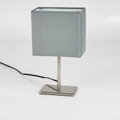 Hofstein Heinikka Tischleuchte Nickel-Matt, 1-flammig -Günstiges Tischlampen Geschäft heinikka tischleuchte h3589809 7