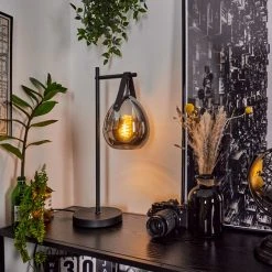 Hofstein Hocker Tischleuchte Schwarz, 1-flammig -Günstiges Tischlampen Geschäft hocker tischleuchte h3589748 10