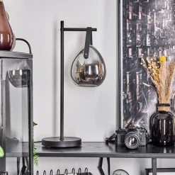 Hofstein Hocker Tischleuchte Schwarz, 1-flammig -Günstiges Tischlampen Geschäft hocker tischleuchte h3589748 11