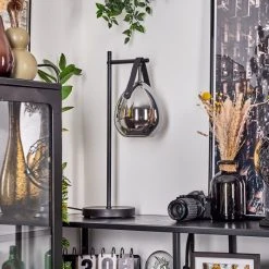 Hofstein Hocker Tischleuchte Schwarz, 1-flammig -Günstiges Tischlampen Geschäft hocker tischleuchte h3589748 9