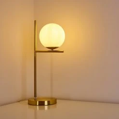 Hofstein Hogatza Tischleuchte Messing, 1-flammig -Günstiges Tischlampen Geschäft hogatza tischleuchte h3354186 12