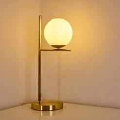 Hofstein Hogatza Tischleuchte Messing, 1-flammig -Günstiges Tischlampen Geschäft hogatza tischleuchte h3354186 3