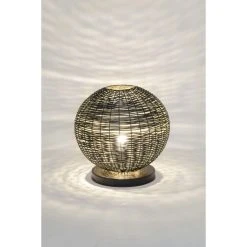 Holländer BUFFONE Tischleuchte Schwarz, Gold, 1-flammig