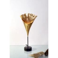 Holländer GINKGO Tischleuchte Braun, Gold, 1-flammig