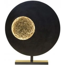 Holländer LUNA Tischleuchte LED Schwarz, Braun, Gold, 1-flammig -Günstiges Tischlampen Geschäft hollaender luna tischleuchte 300 k 12253 1