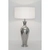 Holländer MAGA Tischleuchte Silber, 1-flammig -Günstiges Tischlampen Geschäft hollaender maga tischleuchte 704 k 1201 0