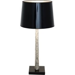 Holl&auml;nder RAPSODIA Tischleuchte Schwarz, Silber, 1-flammig -Günstiges Tischlampen Geschäft hollaender rapsodia tischleuchte 704 k 1214 2
