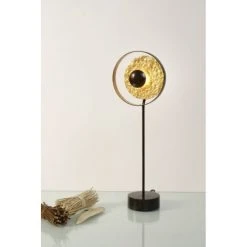 Holländer SATELLITE Tischleuchte Schwarz, Braun, Gold, 1-flammig