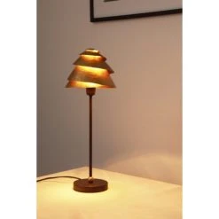 Holl&auml;nder SNAIL ONE Tischleuchte Braun, Gold, 1-flammig -Günstiges Tischlampen Geschäft hollaender snail one tischleuchte 300 12101 6