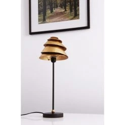 Holl&auml;nder SNAIL ONE Tischleuchte Braun, Gold, 1-flammig -Günstiges Tischlampen Geschäft hollaender snail one tischleuchte 300 12101 9