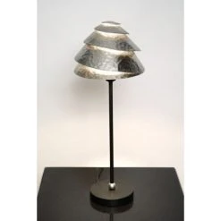 Holländer SNAIL ONE Tischleuchte Schwarz, Silber, 1-flammig