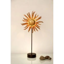 Holländer SONNE Tischleuchte Braun, Gold, 6-flammig