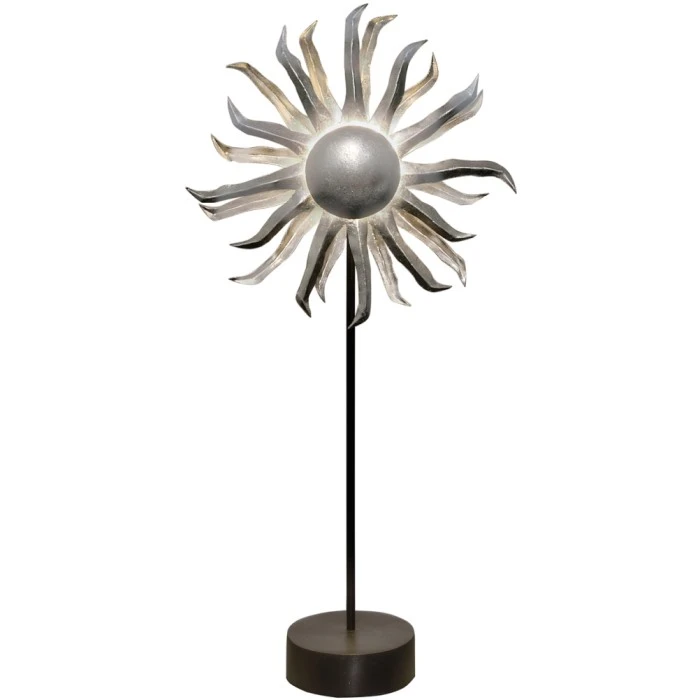 Holländer SONNE Tischleuchte Schwarz, Silber, 6-flammig 4 Holländer SONNE Tischleuchte Schwarz, Silber, 6-flammig – Bild 2