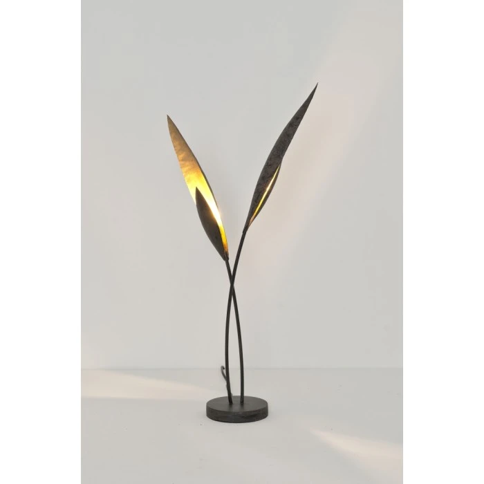 Holländer STRELICIE Tischleuchte Schwarz, Braun, Gold, 2-flammig 3 Holländer STRELICIE Tischleuchte Schwarz, Braun, Gold, 2-flammig