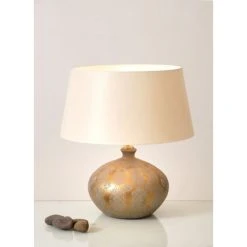 Holländer VASO BAROCCO Tischleuchte Silber, Gold, 1-flammig