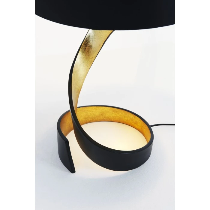 Holländer VORTICE Tischleuchte Schwarz-Gold, 1-flammig 5 Holländer VORTICE Tischleuchte Schwarz-Gold, 1-flammig – Bild 3