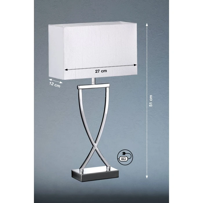 Honsel Leuchten Honsel Anni Tischleuchte Chrom, 1-flammig 4 Honsel Leuchten Honsel Anni Tischleuchte Chrom, 1-flammig – Bild 2