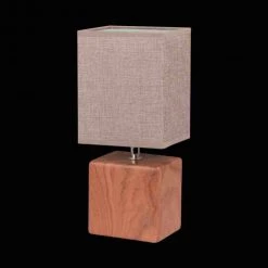 Honsel Leuchten Honsel LOG Tischleuchte Holz dunkel, 1-flammig