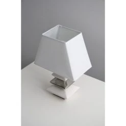 Honsel Leuchten Honsel Sophie Tischleuchte Chrom, Weiß, 1-flammig -Günstiges Tischlampen Geschäft honsel sophie tischleuchte 96751 do1 2