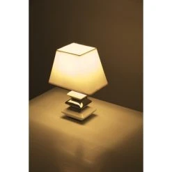 Honsel Leuchten Honsel Sophie Tischleuchte Chrom, Weiß, 1-flammig -Günstiges Tischlampen Geschäft honsel sophie tischleuchte 96751 do1 5