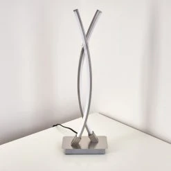 Hofstein Horpmaal Tischleuchte LED Nickel-Matt, 2-flammig -Günstiges Tischlampen Geschäft horpmaal tischleuchte h3273449 do1 12