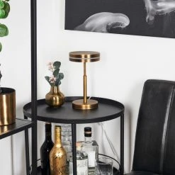 Hofstein Huallilemu Tischleuchte LED Altmessing, 1-flammig -Günstiges Tischlampen Geschäft huallilemu tischleuchte h3610206 1