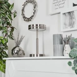 Hofstein Huallilemu Tischleuchte LED Nickel-Matt, 1-flammig 25 Hofstein Huallilemu Tischleuchte LED Nickel-Matt, 1-flammig -Günstiges Tischlampen Geschäft huallilemu tischleuchte h3653647 11