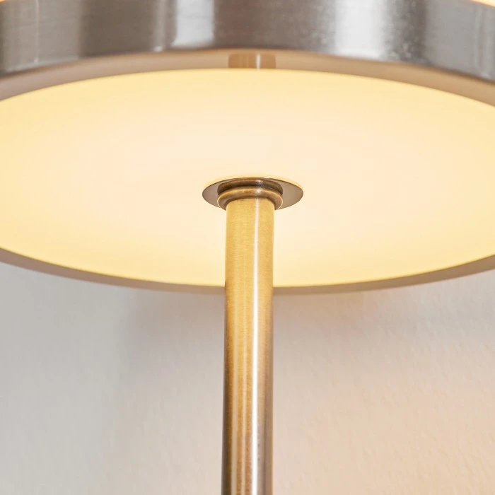 Hofstein Huallilemu Tischleuchte LED Nickel-Matt, 1-flammig 8 Hofstein Huallilemu Tischleuchte LED Nickel-Matt, 1-flammig – Bild 6