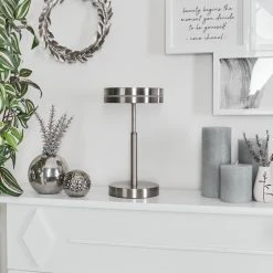 Hofstein Huallilemu Tischleuchte LED Nickel-Matt, 1-flammig 23 Hofstein Huallilemu Tischleuchte LED Nickel-Matt, 1-flammig -Günstiges Tischlampen Geschäft huallilemu tischleuchte h3653647 9