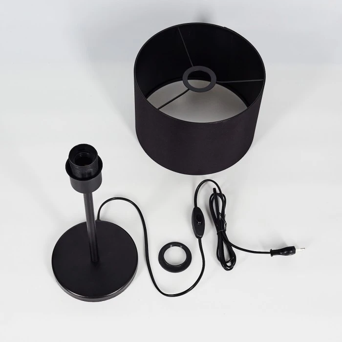 Hofstein Huarate Tischleuchte Schwarz, 1-flammig 7 Hofstein Huarate Tischleuchte Schwarz, 1-flammig – Bild 5