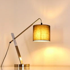 Reality Huemoz Tischleuchte Nickel-Matt, 1-flammig -Günstiges Tischlampen Geschäft huemoz tischleuchte h3285268 do1 11