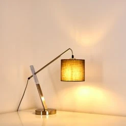 Reality Huemoz Tischleuchte Nickel-Matt, 1-flammig -Günstiges Tischlampen Geschäft huemoz tischleuchte h3285268 do1 15