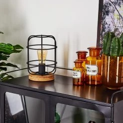 Hofstein Husvik Tischleuchte Holz hell, 1-flammig -Günstiges Tischlampen Geschäft husvik tischleuchte h3399941 11