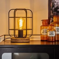 Hofstein Husvik Tischleuchte Holz hell, 1-flammig -Günstiges Tischlampen Geschäft husvik tischleuchte h3399941 8