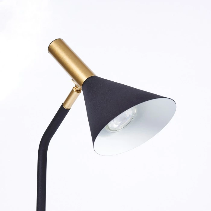 Hofstein Hybla Tischleuchte Schwarz, Gold, 1-flammig 13 Hofstein Hybla Tischleuchte Schwarz, Gold, 1-flammig – Bild 11