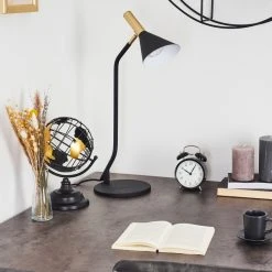 Hofstein Hybla Tischleuchte Schwarz, Gold, 1-flammig 28 Hofstein Hybla Tischleuchte Schwarz, Gold, 1-flammig -Günstiges Tischlampen Geschäft hybla tischleuchte h3413920 12