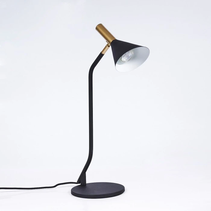 Hofstein Hybla Tischleuchte Schwarz, Gold, 1-flammig 10 Hofstein Hybla Tischleuchte Schwarz, Gold, 1-flammig – Bild 8