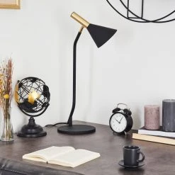 Hofstein Hybla Tischleuchte Schwarz, Gold, 1-flammig 24 Hofstein Hybla Tischleuchte Schwarz, Gold, 1-flammig -Günstiges Tischlampen Geschäft hybla tischleuchte h3413920 8