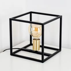 Hofstein Ibusuki Tischleuchte Messing, Schwarz, Gold, 1-flammig -Günstiges Tischlampen Geschäft ibusuki tischleuchte h3358139 3