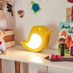 Hofstein Inklin Tischleuchte LED Gelb, 1-flammig