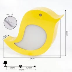 Hofstein Inklin Tischleuchte LED Gelb, 1-flammig -Günstiges Tischlampen Geschäft inklin tischleuchte h3550328 3