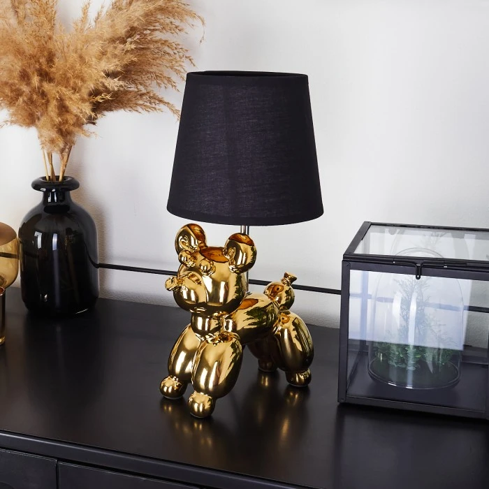 Hofstein Inupal Tischleuchte Gold, 1-flammig 12 Hofstein Inupal Tischleuchte Gold, 1-flammig – Bild 10